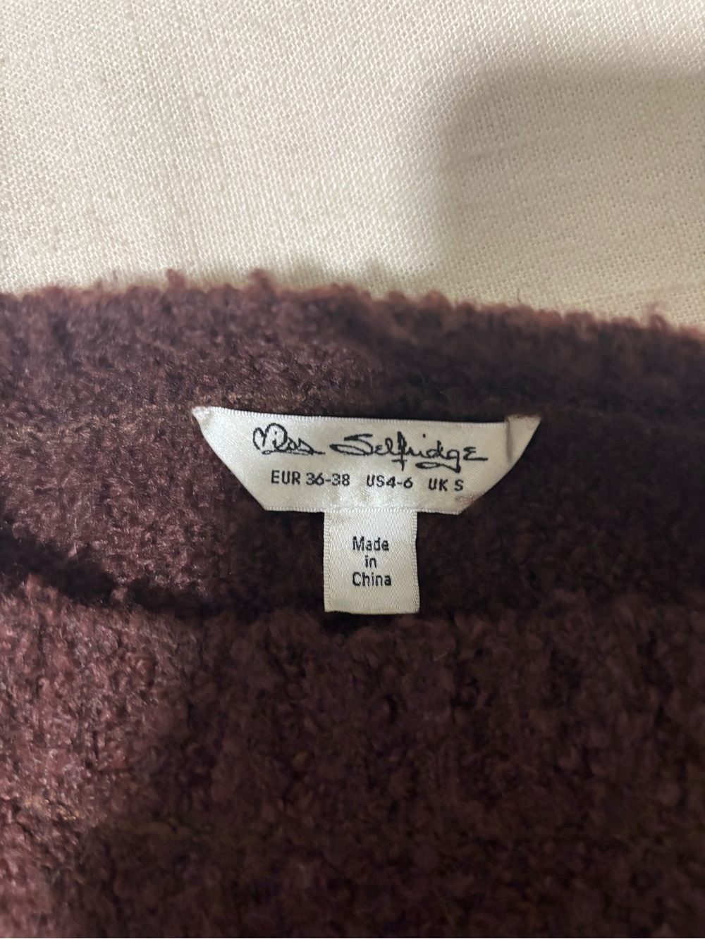 Fuzzy brown sweater asos